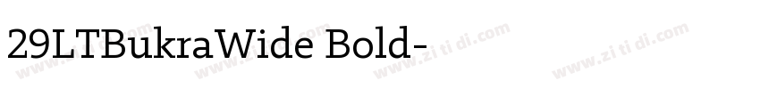 29LTBukraWide Bold字体转换